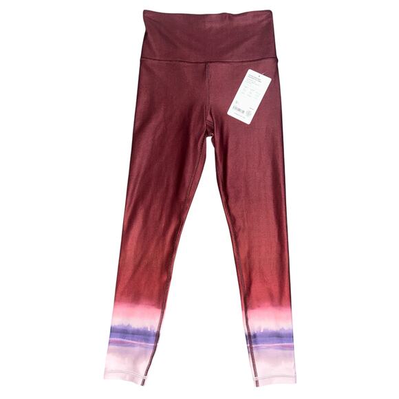 ATHLETA Ultra High Rise Elation 7/8 Tight Size XS 23" | Red Abstract #657538 NEW - Picture 6 of 8